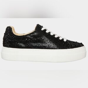 Betsy johnson black sequin sidny sneakers